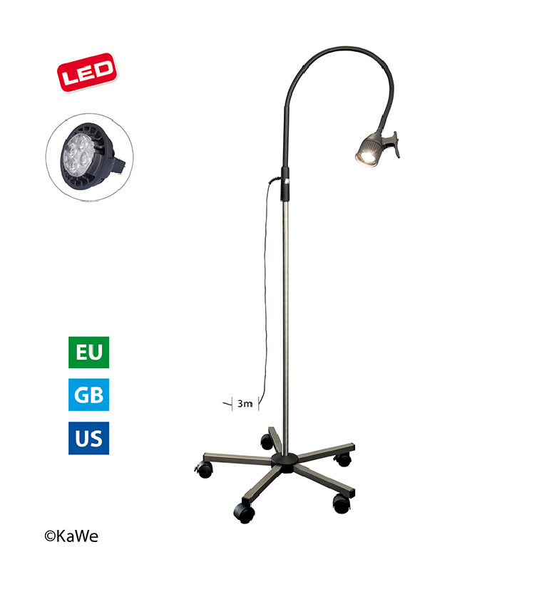 Lampe LED KaWe high power 2,5 V pour F.O. Poignées de laryngoscope, 1 pc.